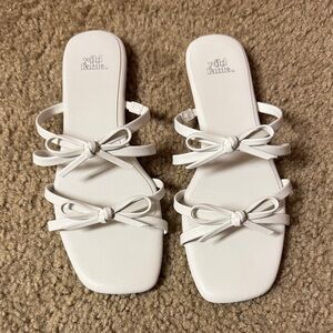 Wild Fable Strappy White Sandals